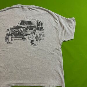 XL California 4WD Club Jeep Wrangler Graphic T-Shirt Off Roading Gray